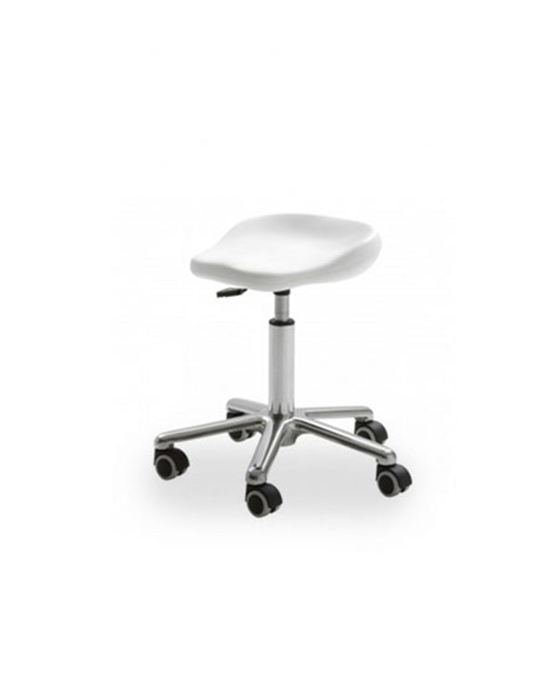Easy - Silla de tratamiento blanca - Base estrella cromada