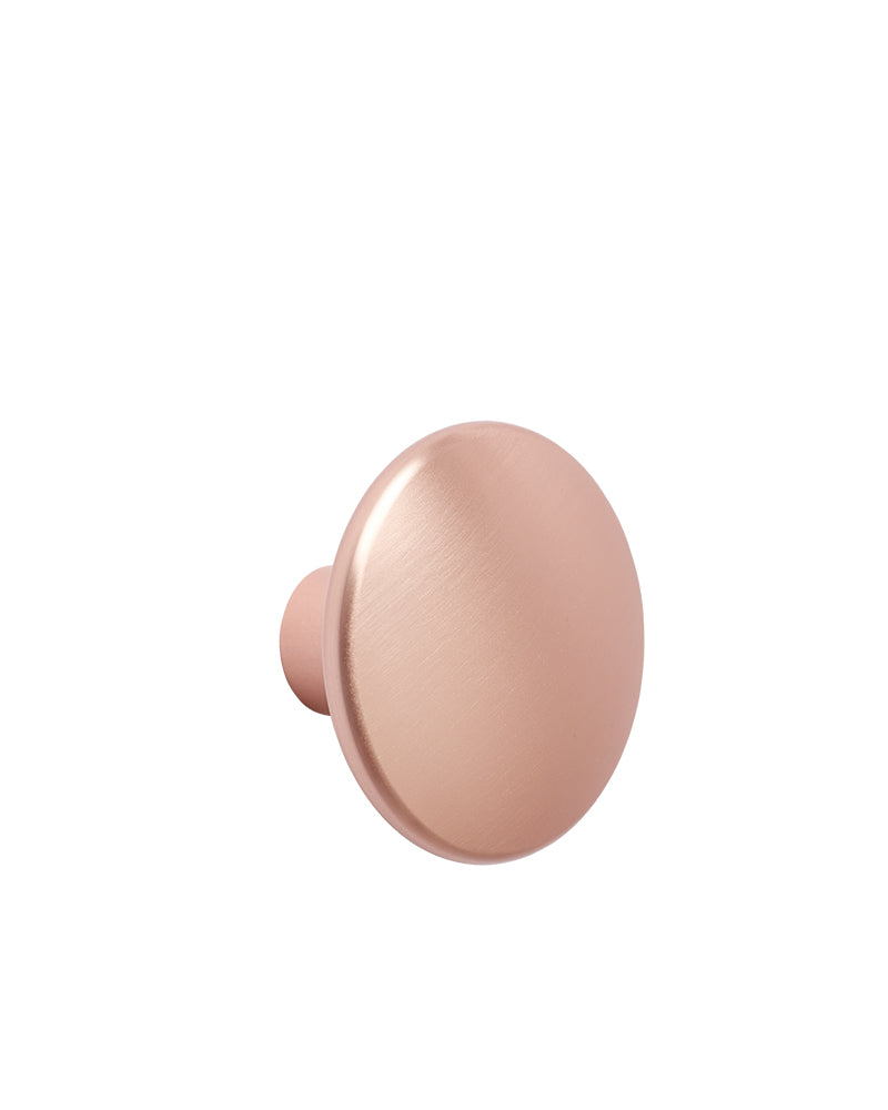 Dots - Perchero de metal rosa claro - ø5