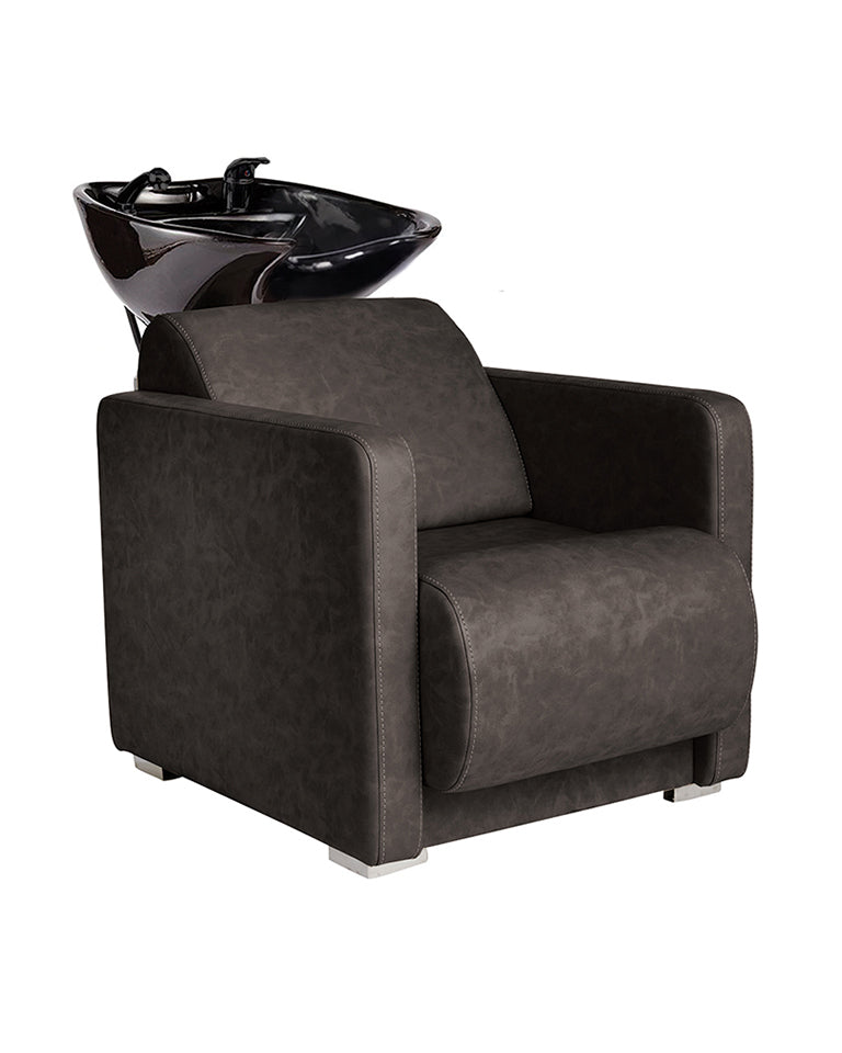 Club Textured black - Lavacabezas negro con cubeta negra