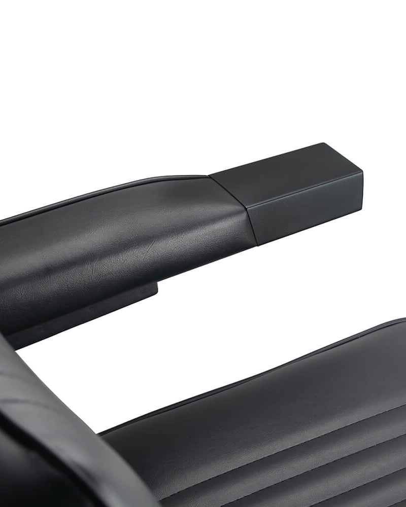 Bat man - Sillón de barbero negro - Estructura negro mate
