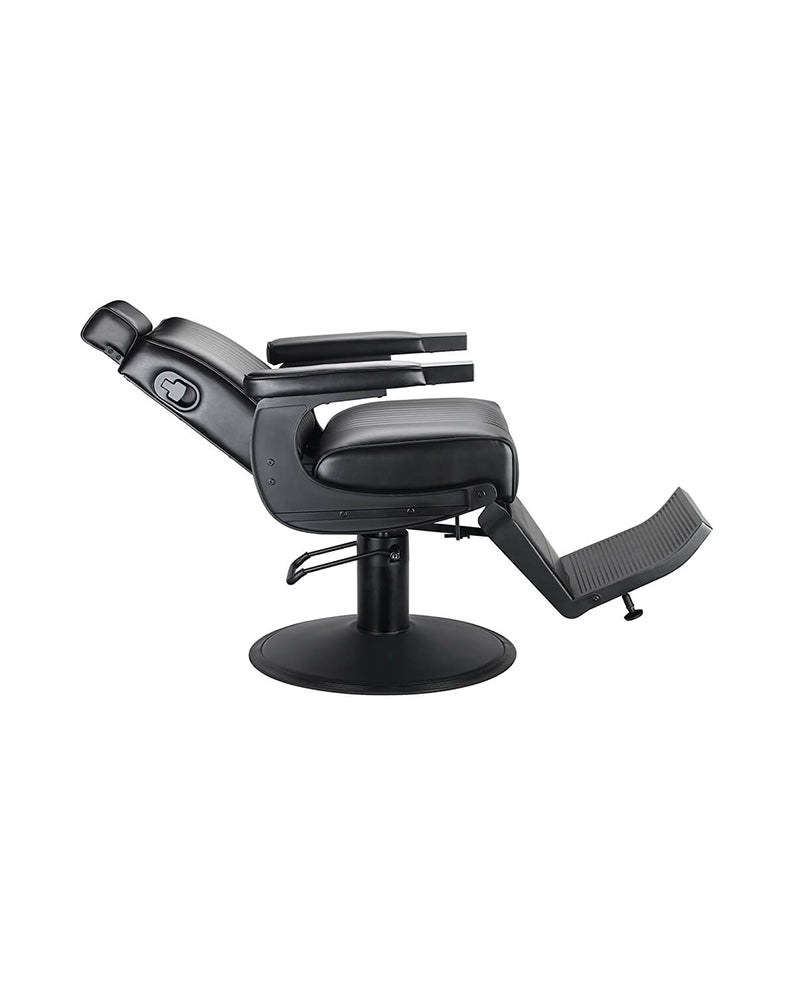 Bat man - Sillón de barbero negro - Estructura negro mate