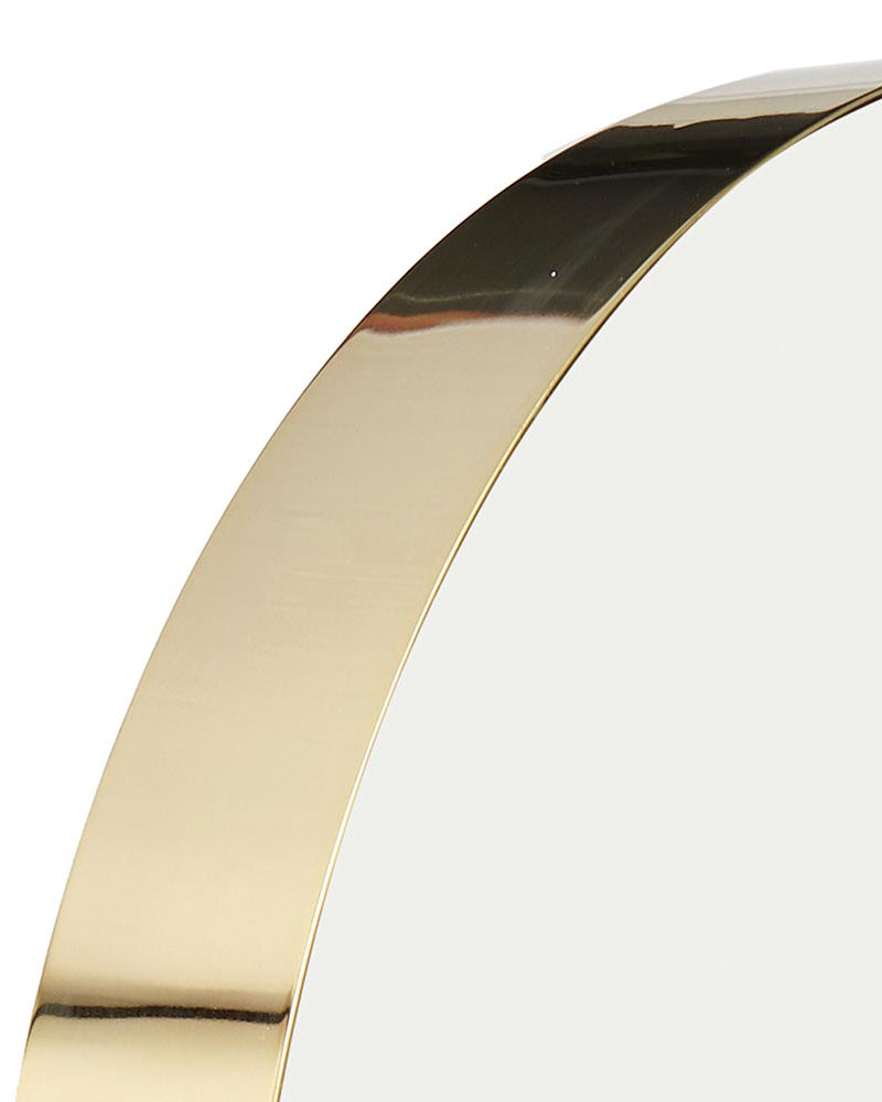 Halo - Brass hairdresser mirror - ø80