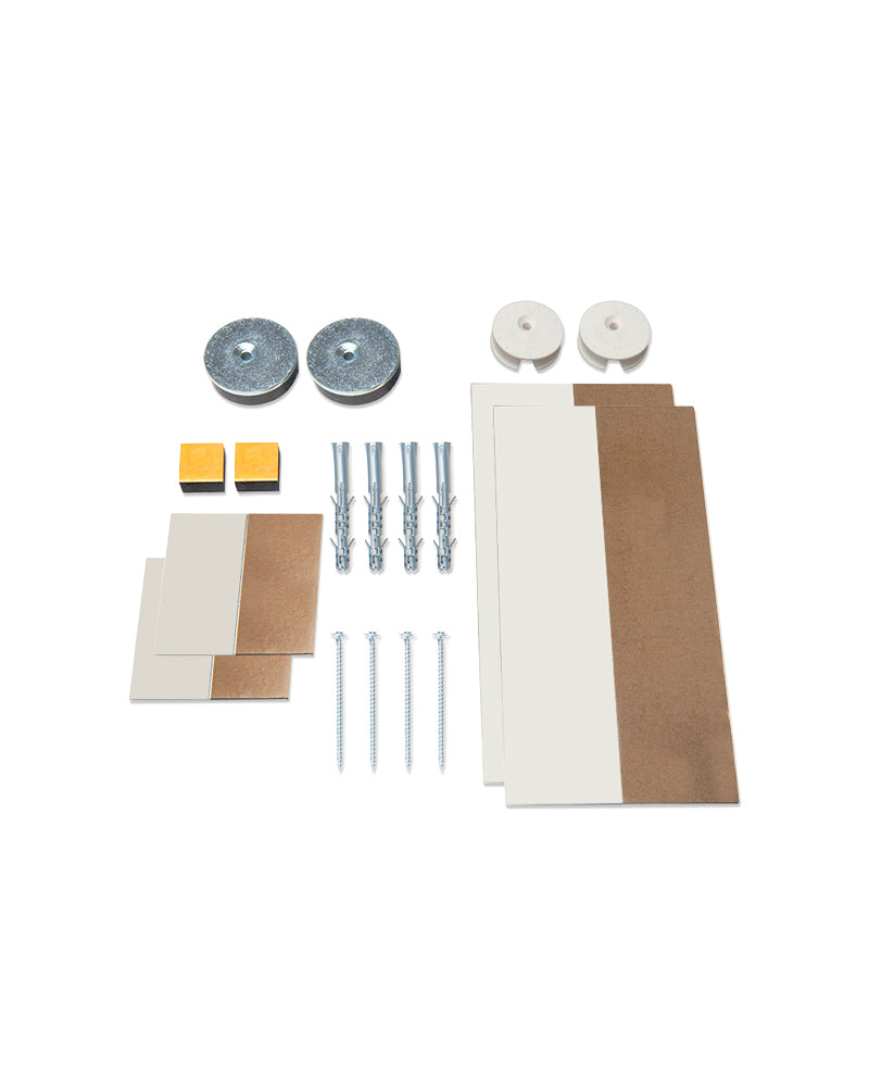 Soporte de espejo oculto - Soporte ajustable para espejo con imanes