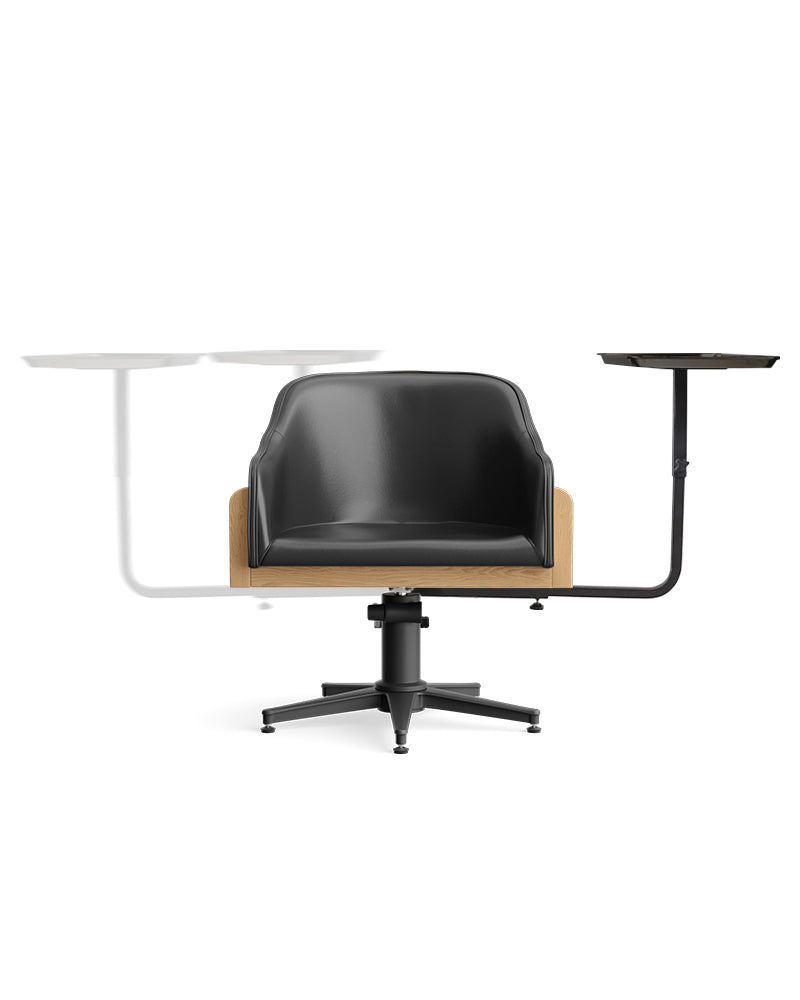 BossCaddi - Carrito de coloración negro para sillón de peluquería