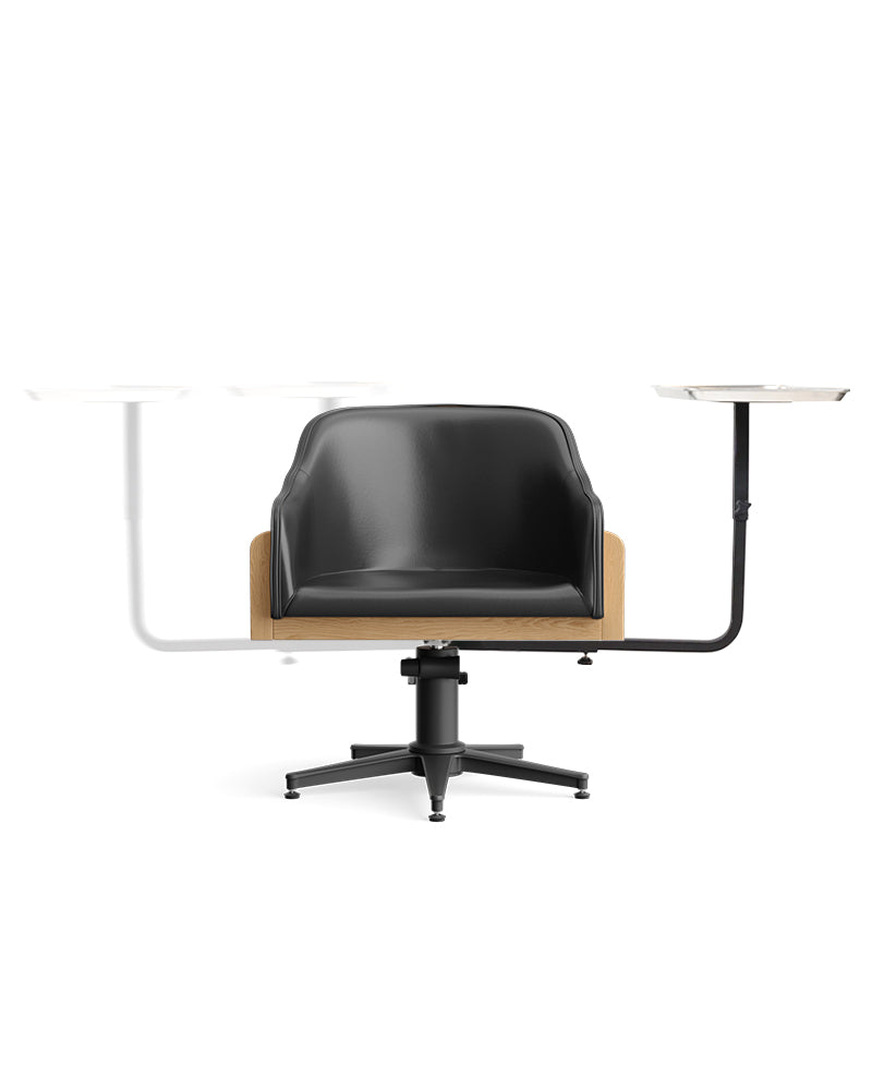 BossCaddi - Carrito de coloración plateado para sillón de peluquería