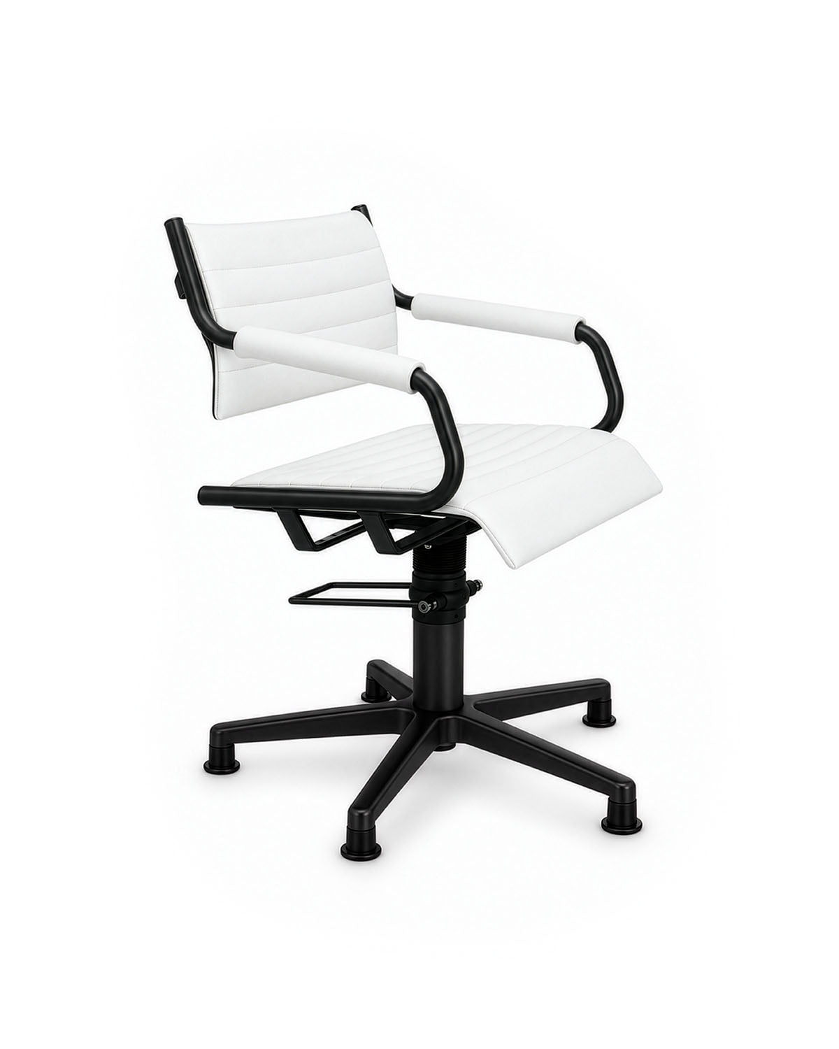 Greiner 59 - sillón de peluquería blanco con base estrella negra