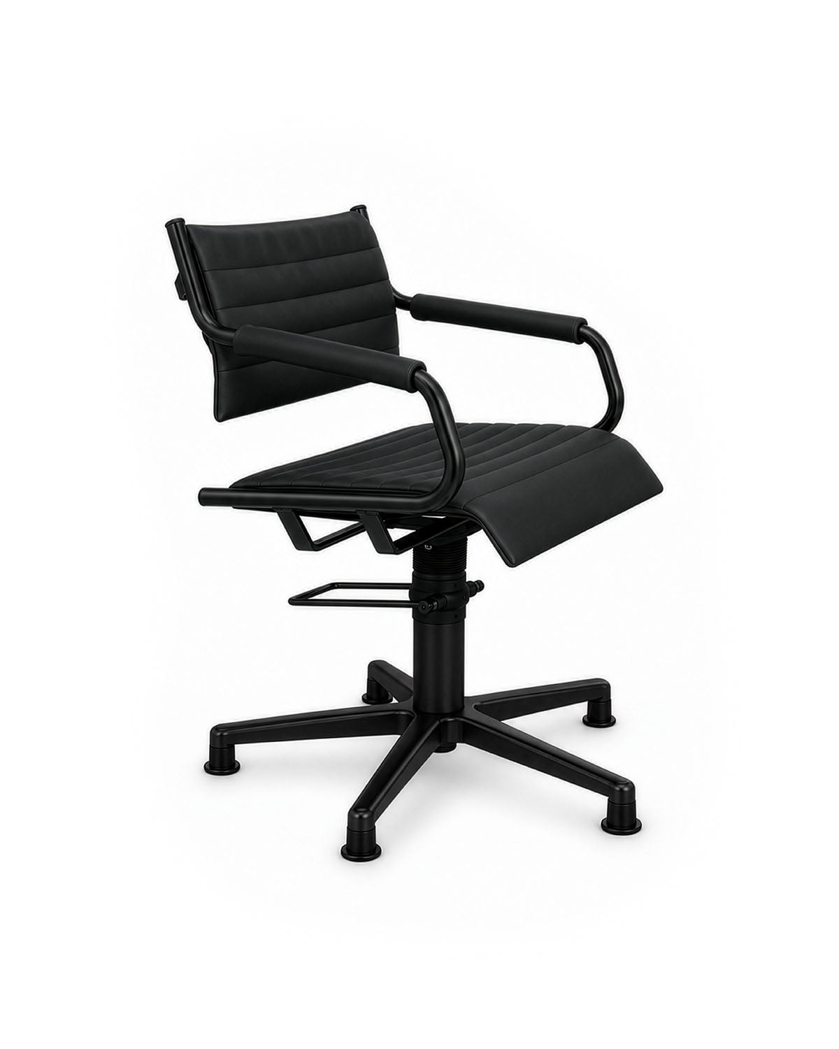 Greiner 59 - sillón de peluquería negro con base estrella negra