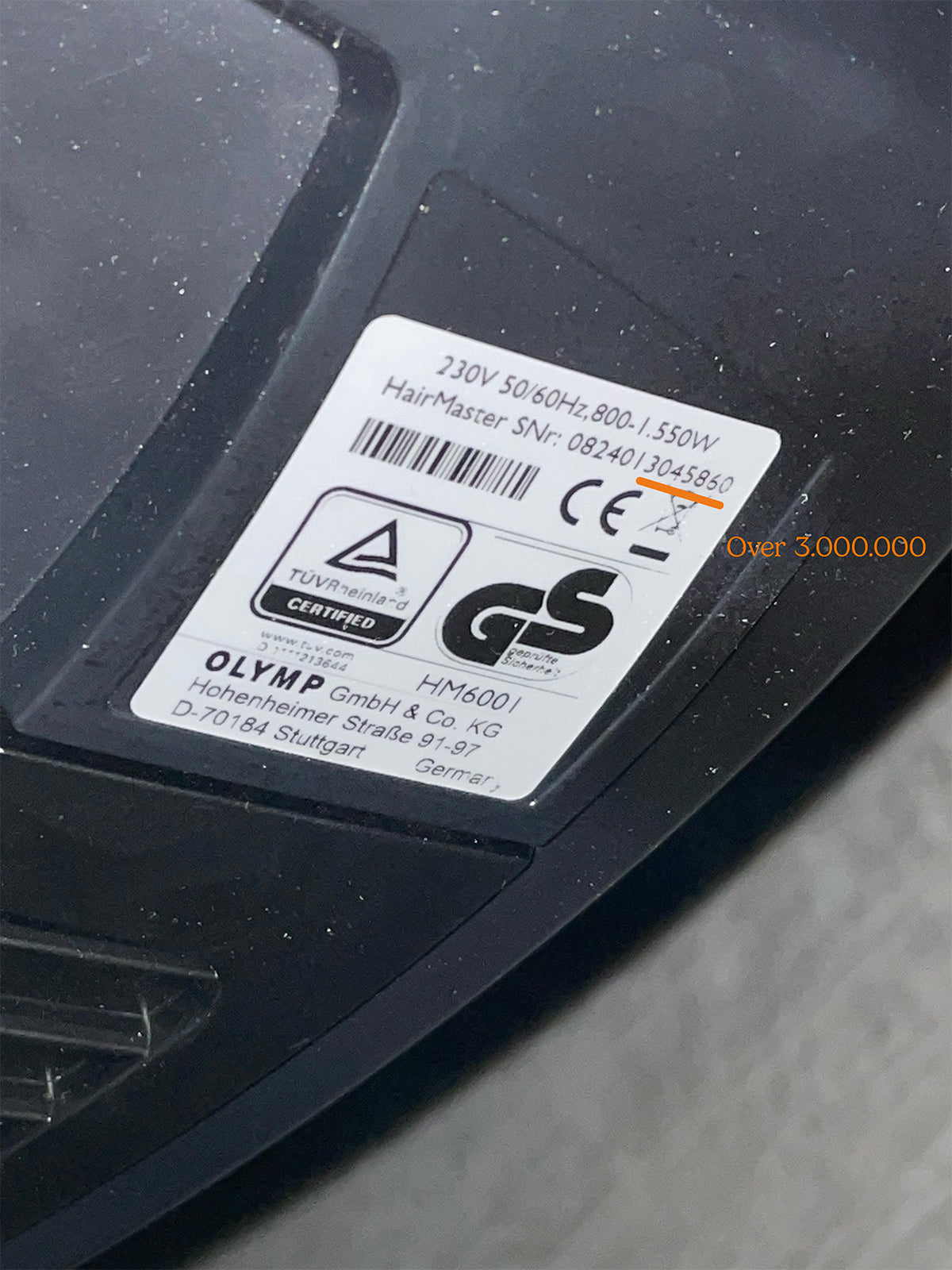 Tubo calefactor para hairmaster 4