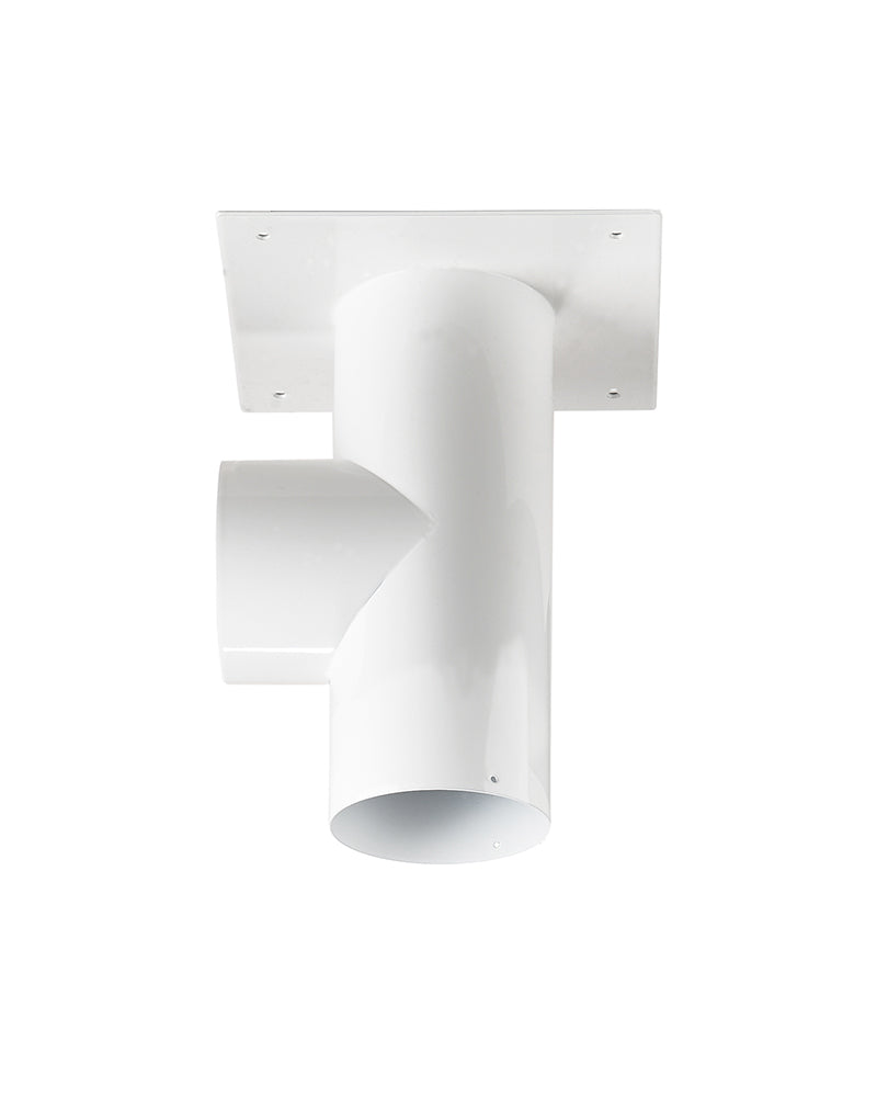 Soporte de techo blanco para brazo de extracción