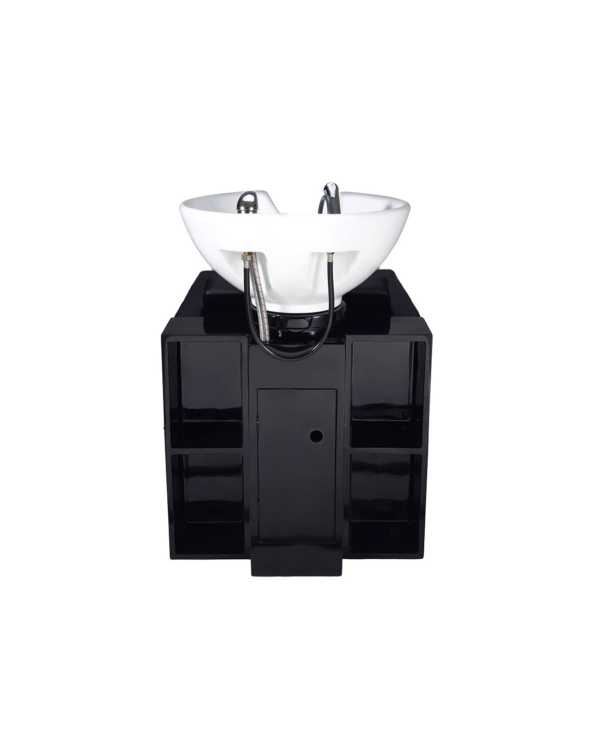 Jacob - Lavacabezas negro con lavabo blanco