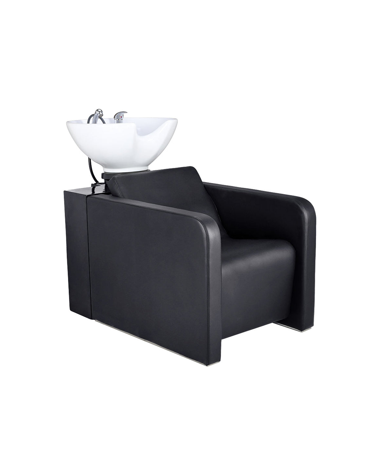 Jacob - Lavacabezas negro con lavabo blanco