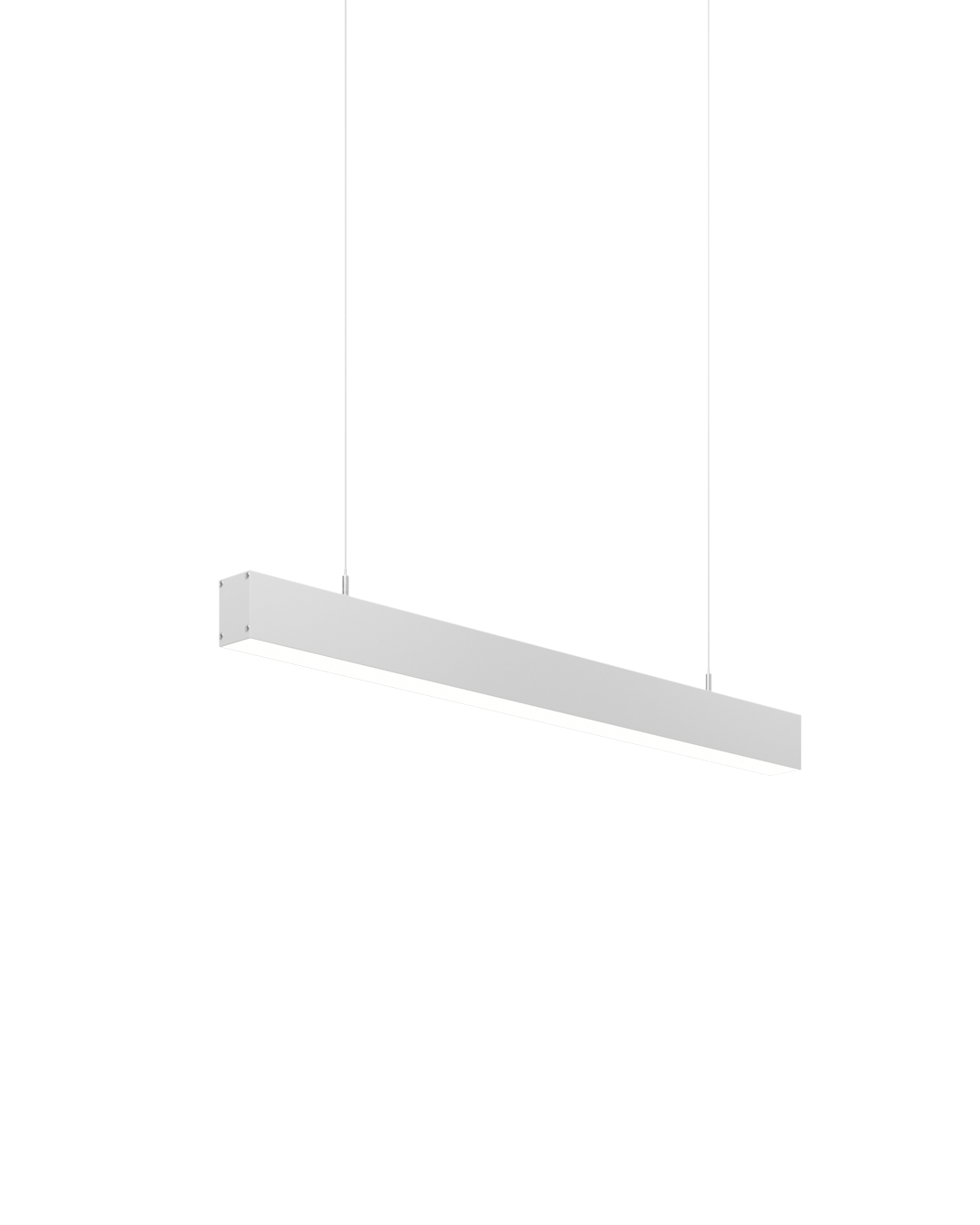 Sunbeam LED - Iluminación para peluquería blanca en cable de acero
