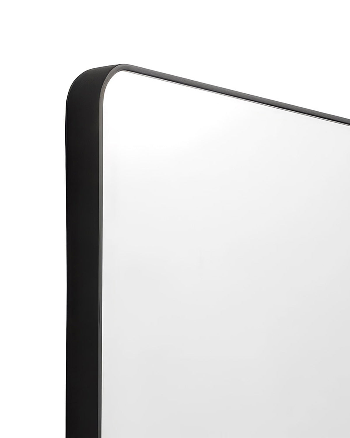 Loft - Black Hairdressing Mirror with Control Shelf