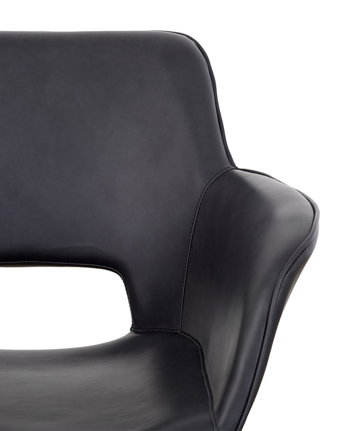 Milo Midnight - Sillón de peluquería gris con base estrella negra