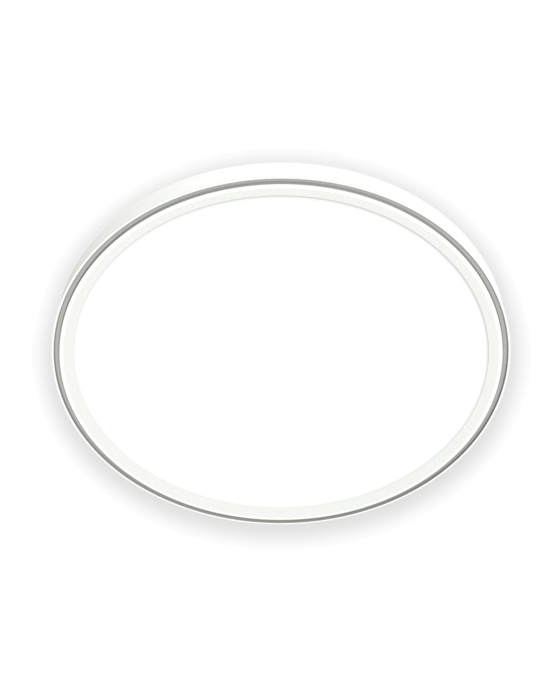 Sun LED - Iluminación para peluquería redonda blanca - ø80cm