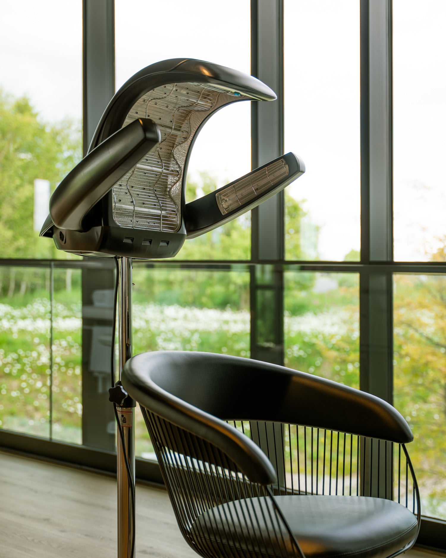 HairMaster 4 - Casco secador negro con base estrella negra