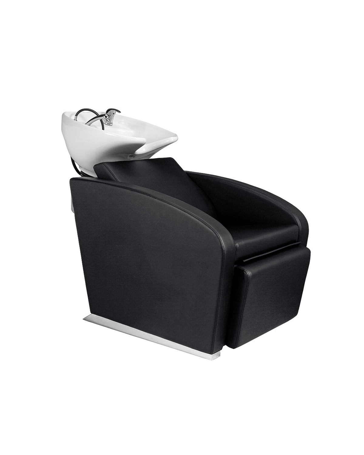 Ralph - Lavacabezas negro con lavabo blanco