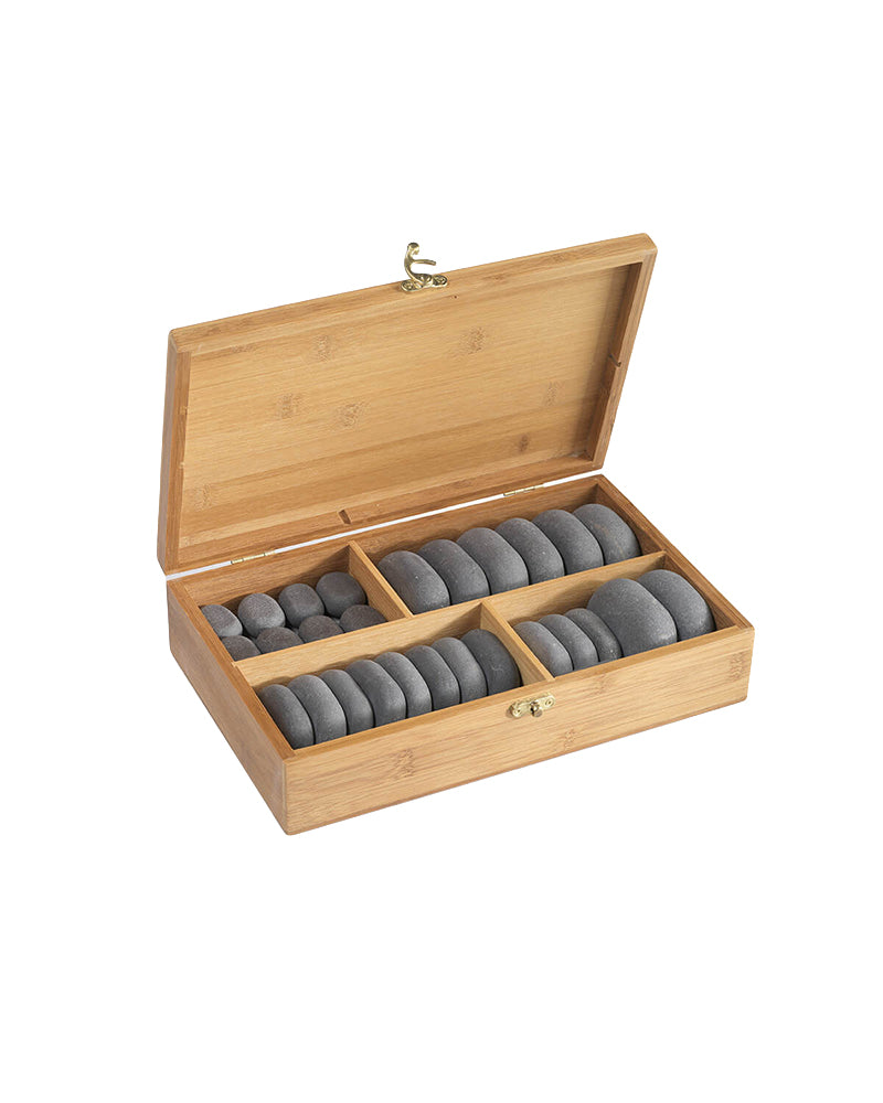 Hot stones - Juego de piedras para terapia corporal