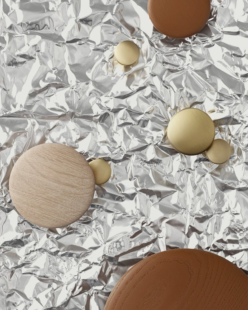 Dots - Perchero de latón - 5 unidades