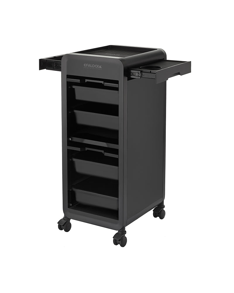 eNOBILE - Carrito de peluquería blanco con cerradura