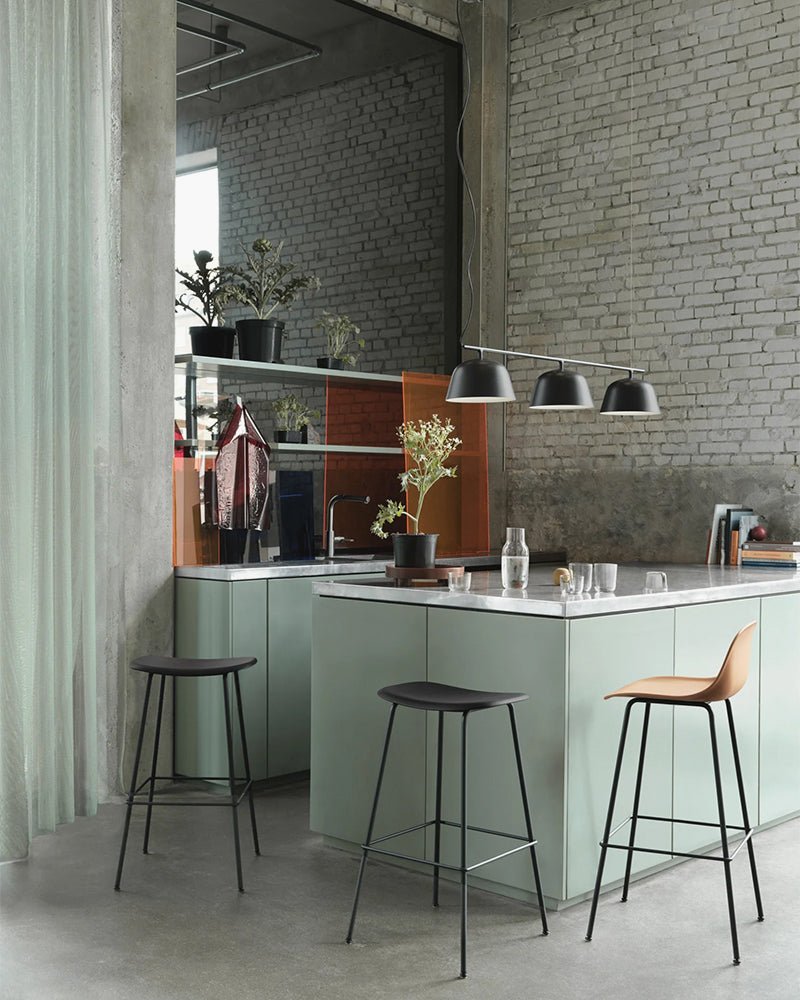 Fiber - Taburete de bar gris