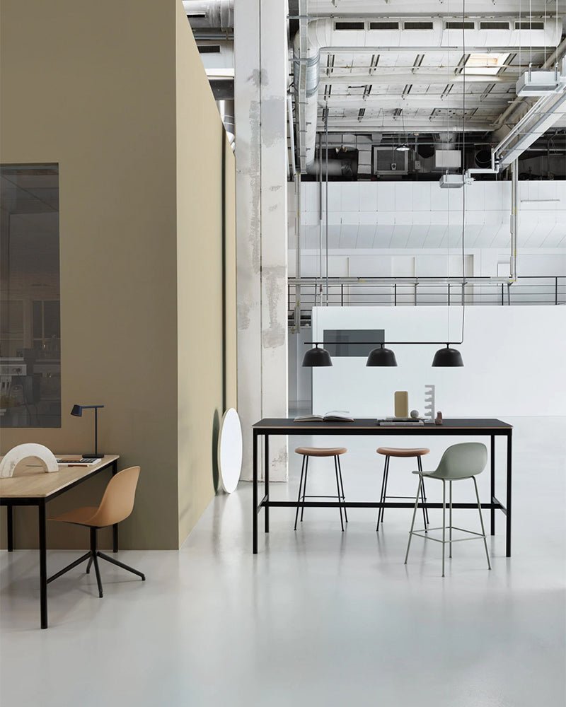 Fiber - Taburete de bar gris