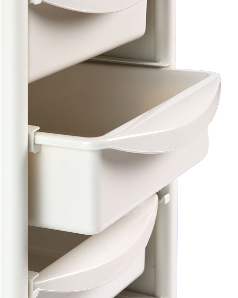 Workshop Deluxe 5 - Carrito de peluquería blanco - 5 cajones espaciosos